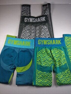 3 Gymshark Compression High-Waist Leggings Women Size Small